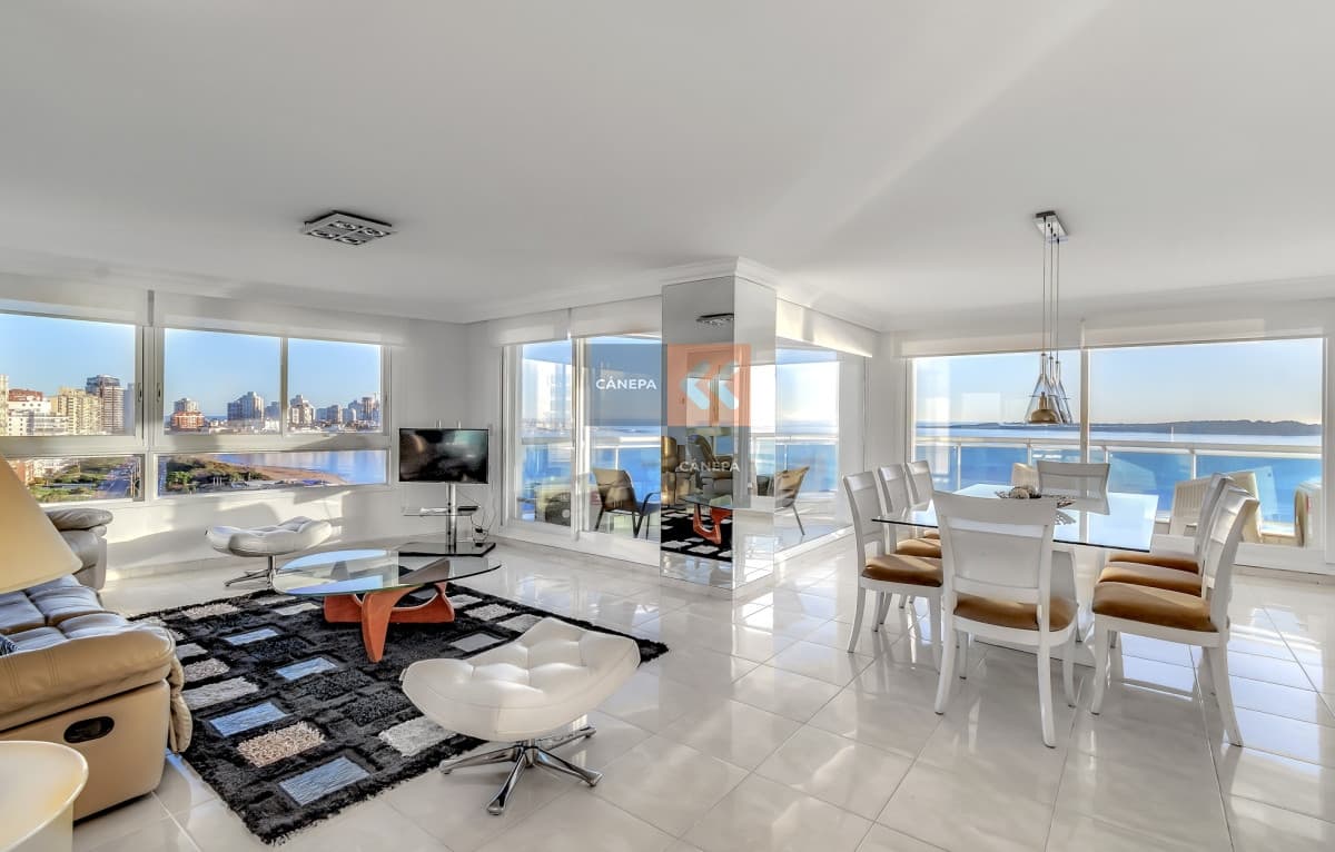 Departamento con excepcional vista a la mansa y a la península