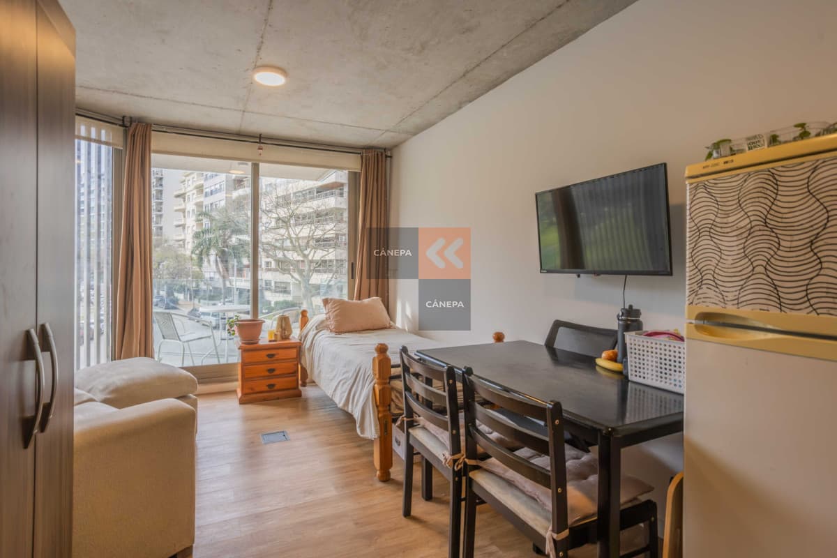 Venta con renta monoambiente con vista a la rambla de Punta Carretas