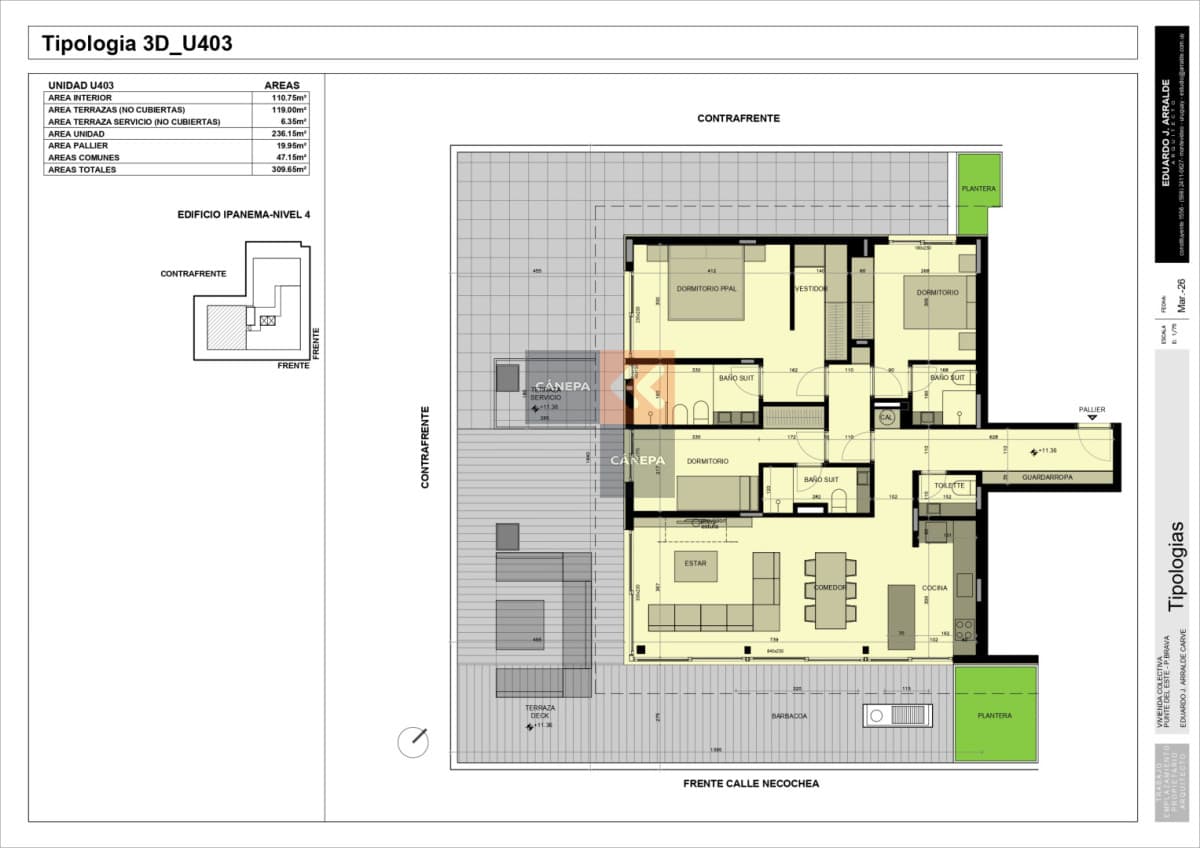 Departamento en venta con 3 suites con parrillero propio en San Rafael