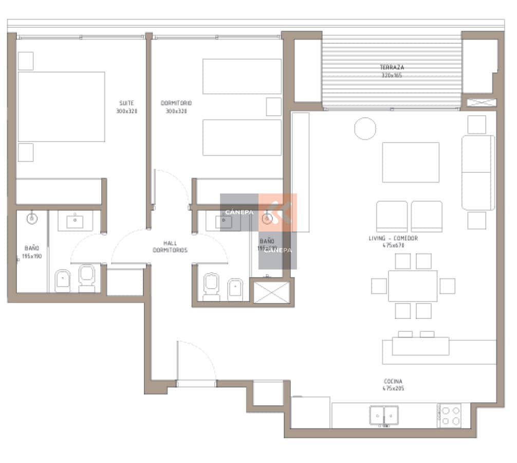 Venta apartamento 2 dormitorios en Carrasco