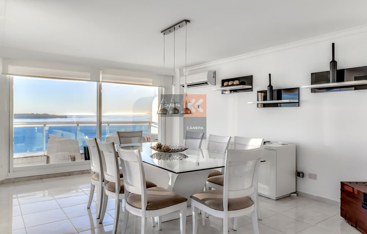 Departamento con excepcional vista a la mansa y a la península