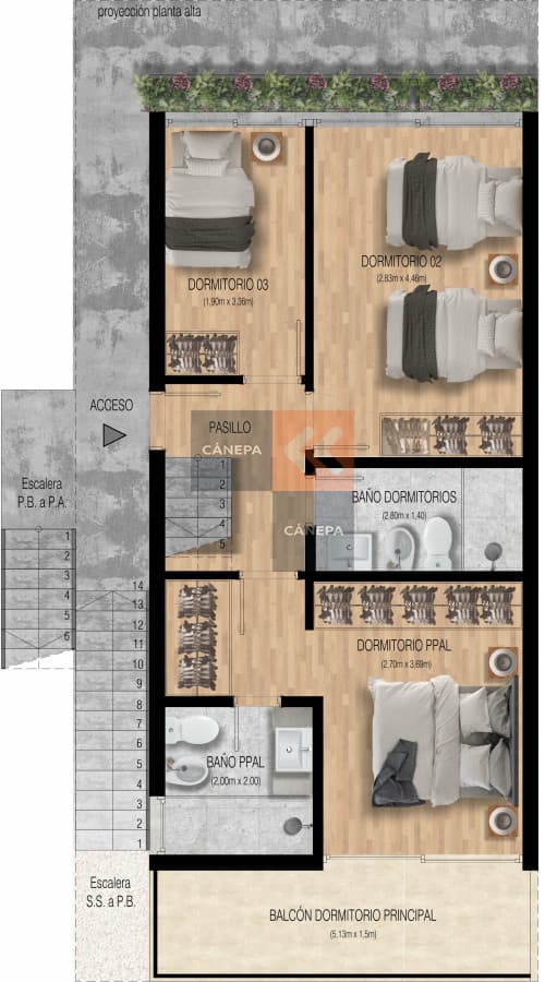 Casa en venta de 3 dormitorios