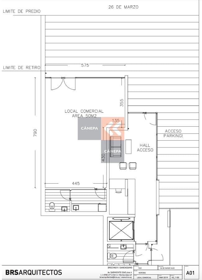 Se vende excelente local comercial en Pocitos
