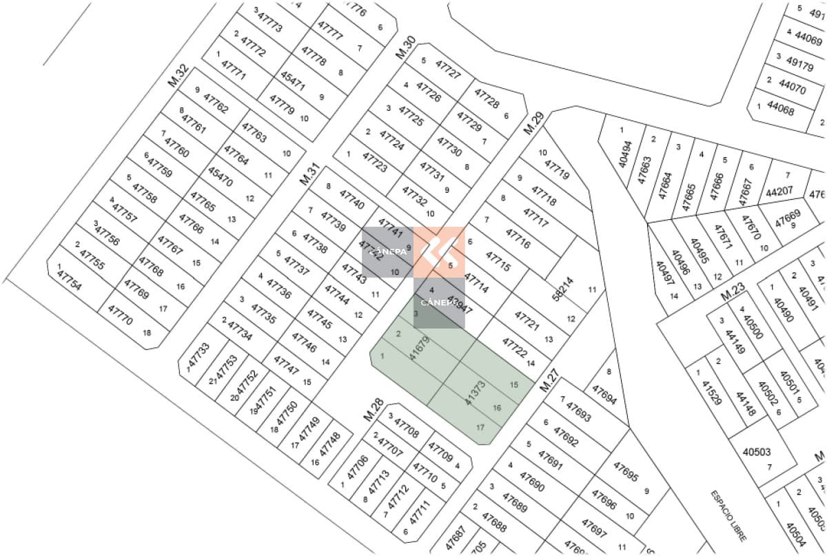 Lote en la Pedrera para construcción de viviendas