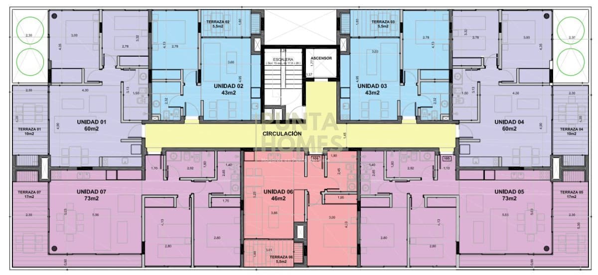 Punta Homes Inmobiliaria Apartamento ID.3895 - Apartamento en parada 23 Brava