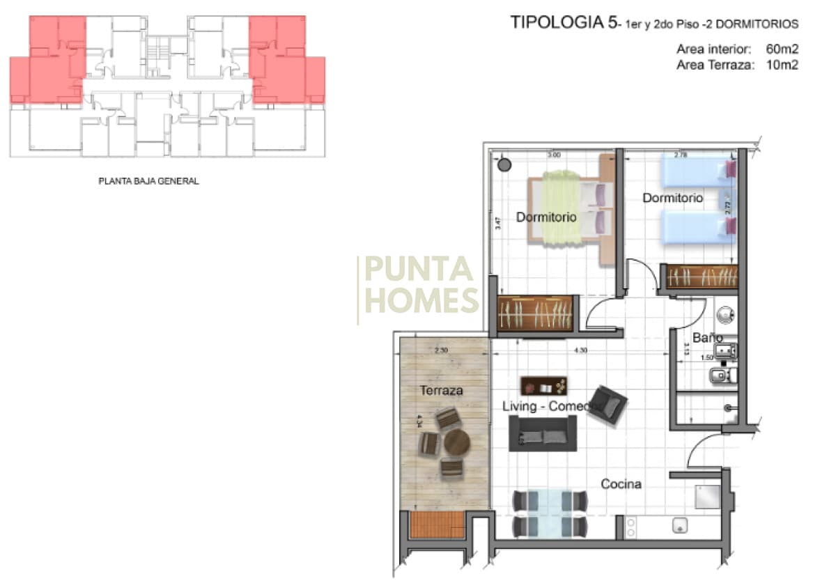 Punta Homes Inmobiliaria Apartamento ID.3895 - Apartamento en parada 23 Brava