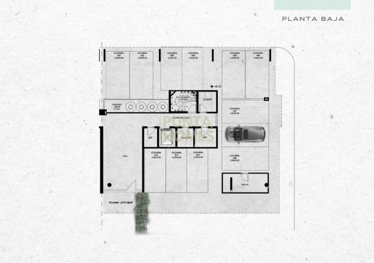 Punta Homes Inmobiliaria Apartamento ID.3975 - Noreste Residences 2 Dormitorios apto 103