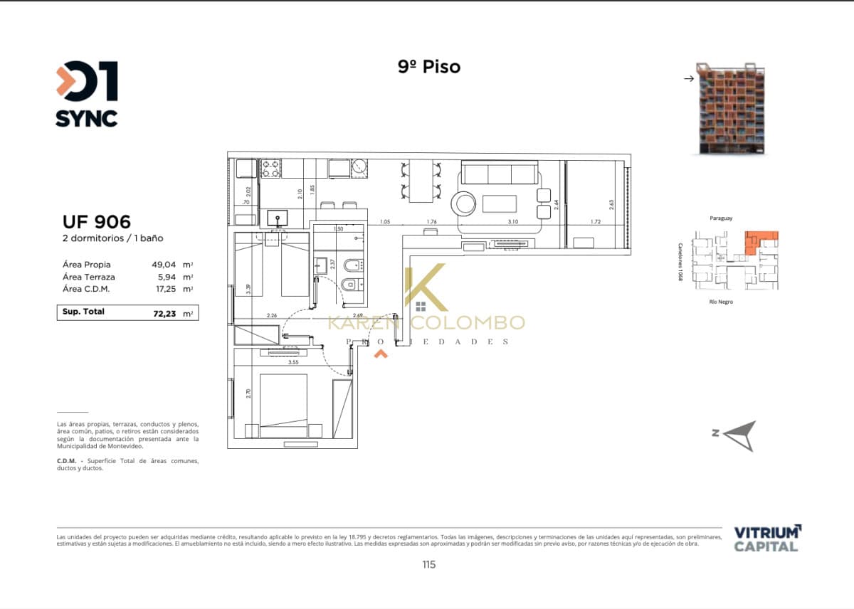 Apartamento a estrenar en Centro de Montevideo