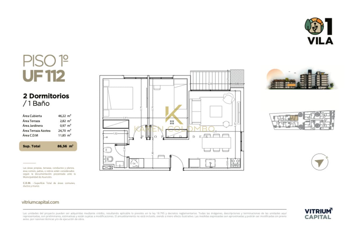 Apartamento en venta en La Blanqueada