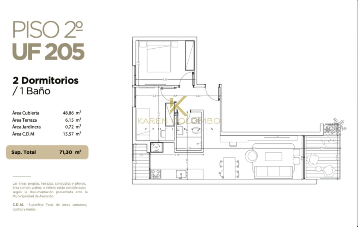 Apartamento 2 dormitorios a estrenar en La Blanqueada