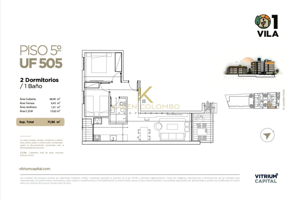 Apartamento 2 dormitorios a estrenar en La Blanqueada