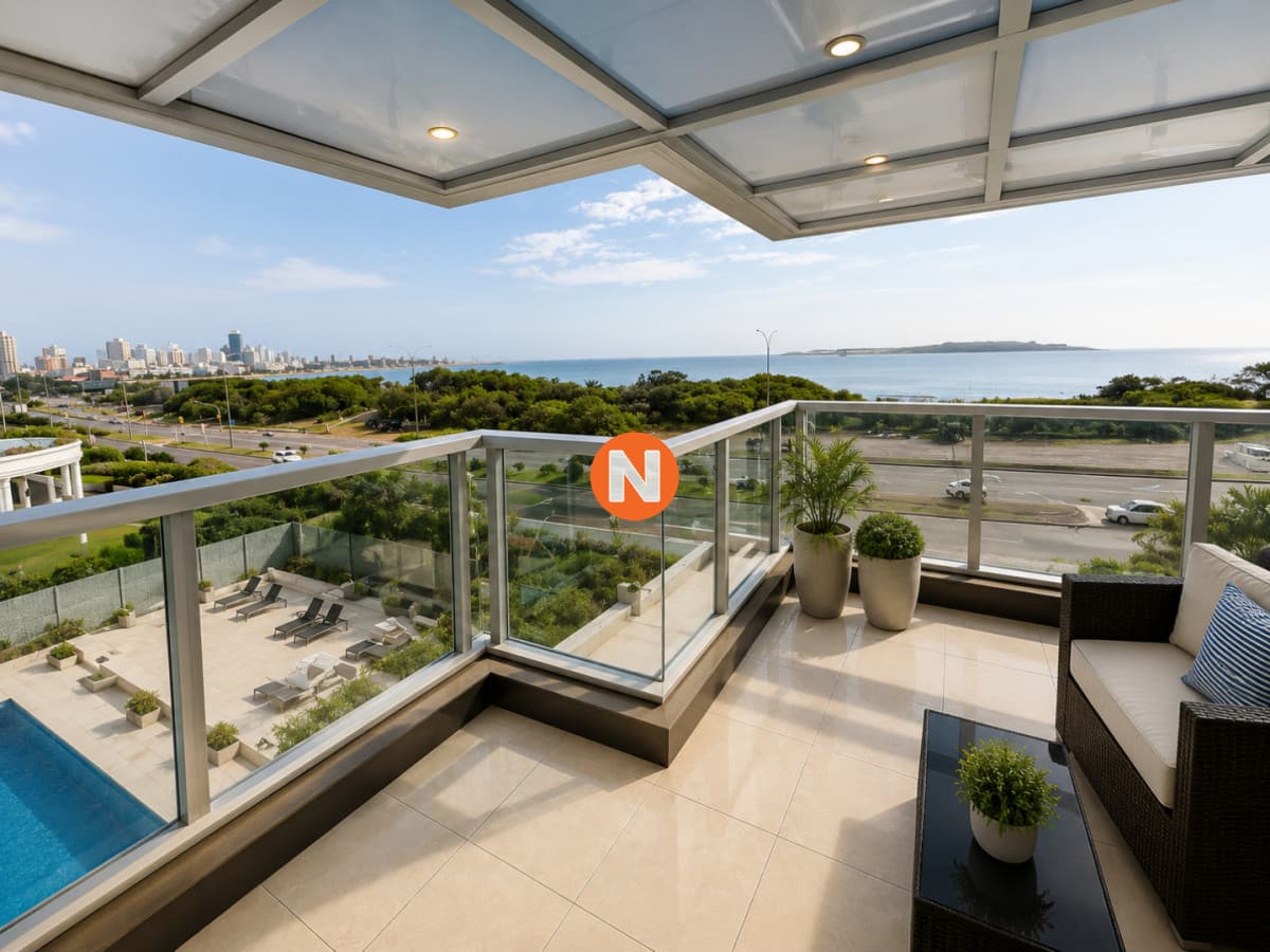 Amplio Apartamento de 3 dormitorios en Mansa, Punta del Este