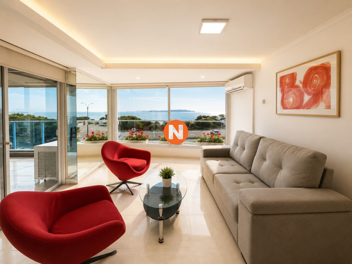 Amplio Apartamento de 3 dormitorios en Mansa, Punta del Este