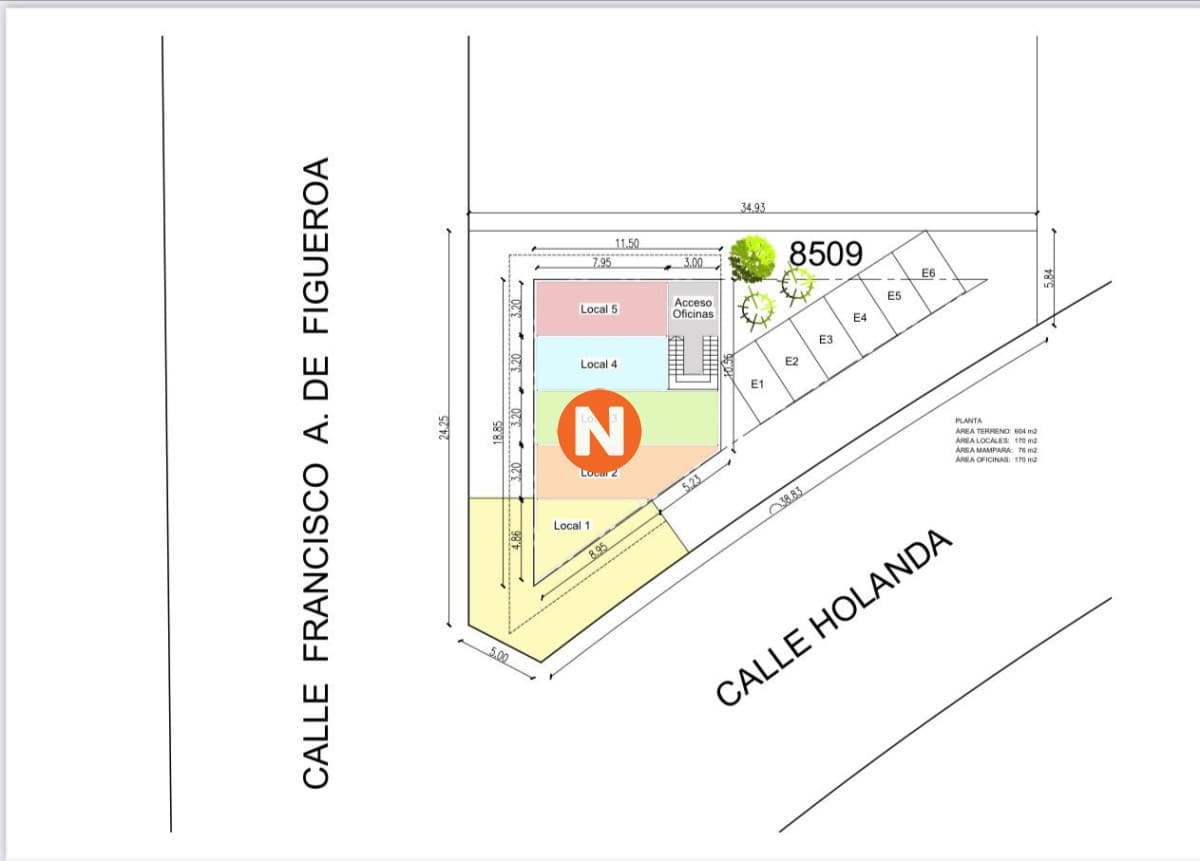 Terreno con proyecto comercial y corporativo aprobado en ubi ...