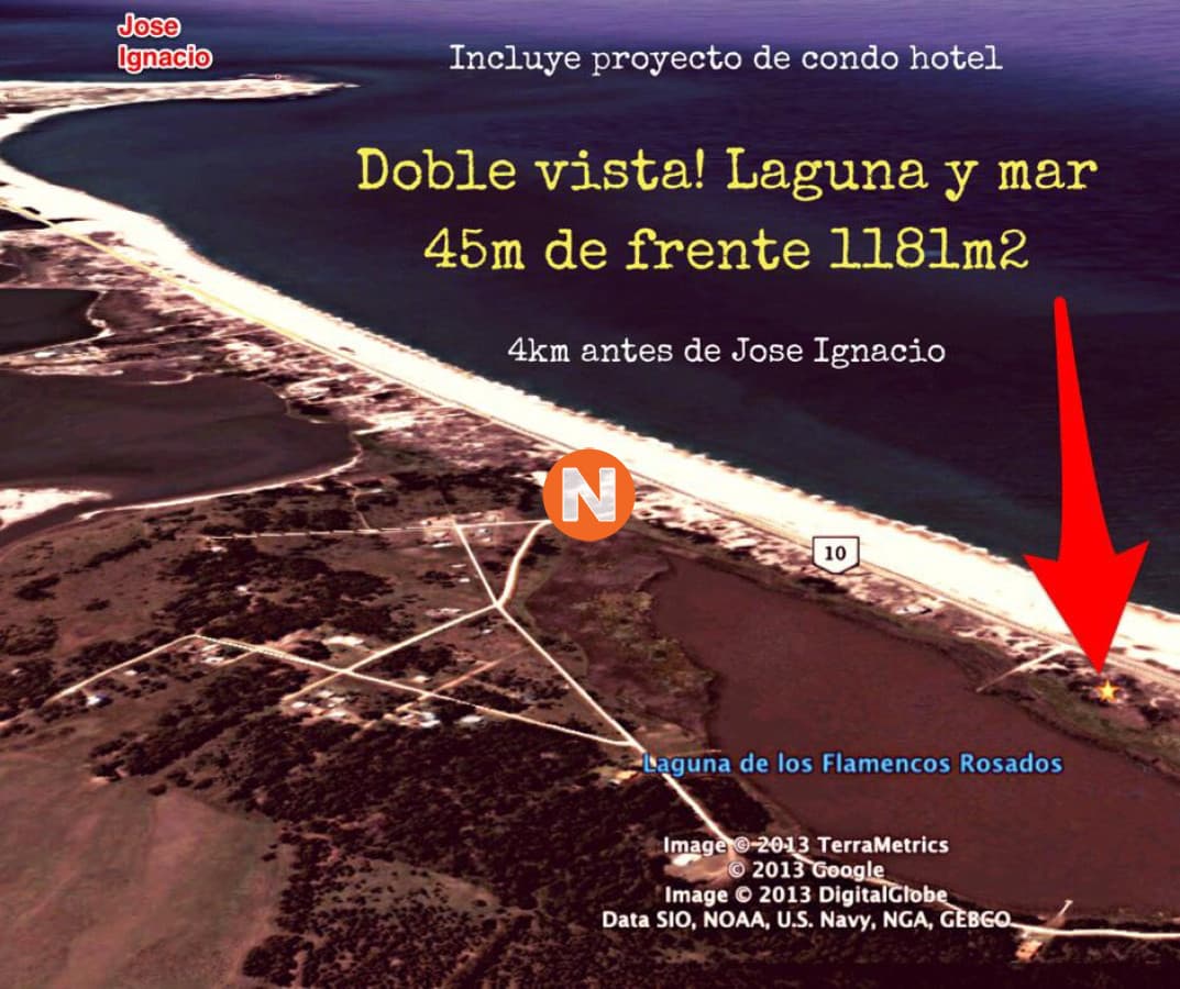 Solar en Venta primera linea frente Laguna de Flamencos Rosa ...