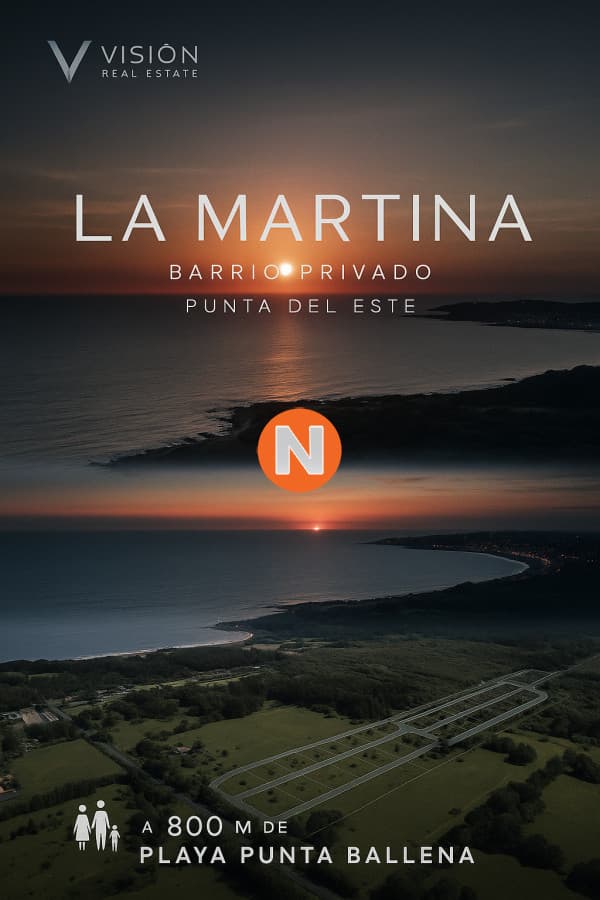 Lotes en Punta Ballena en Barrio Privado