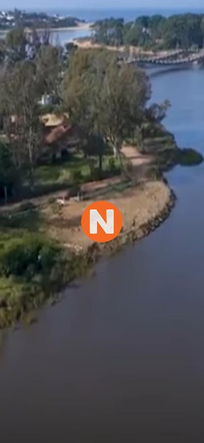 Hermoso terreno frente al puente de La Barra