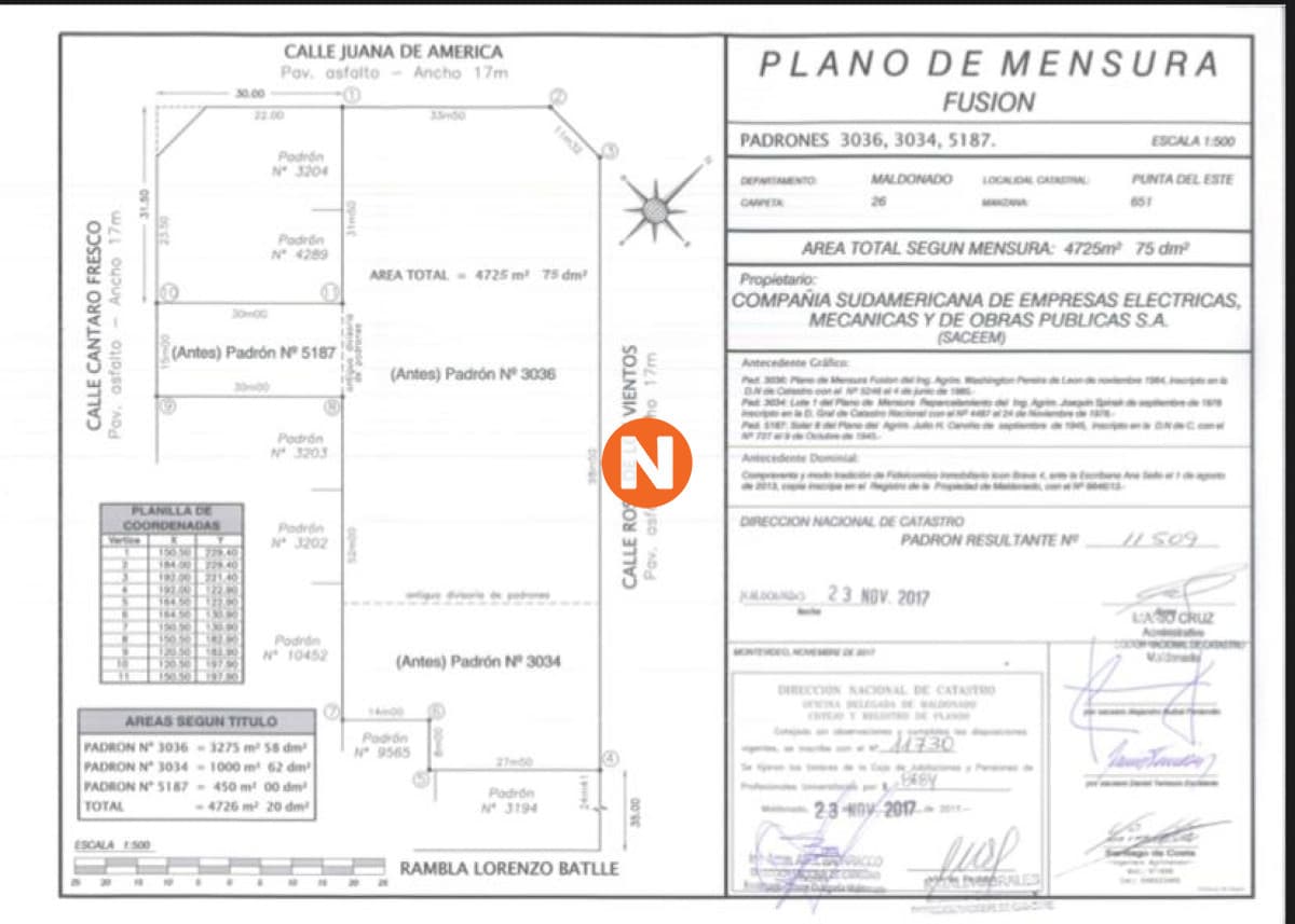 IMPRESIONANTE TERRENO DE 4857M2 PARA LA VENTA