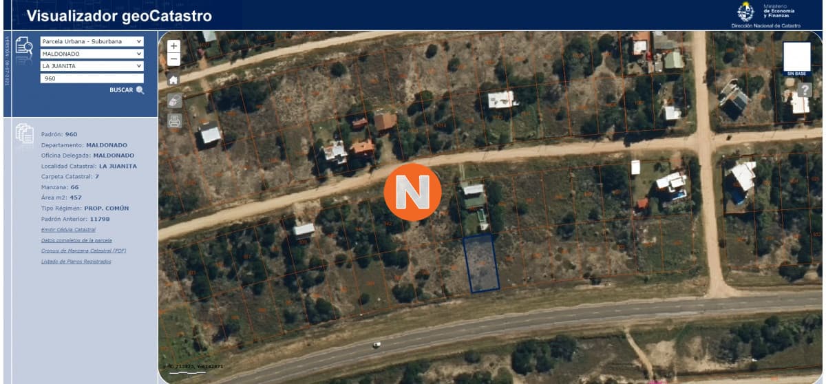 VENTA DE TERRENO EN LA JUANITA SOBRE RUTA 10