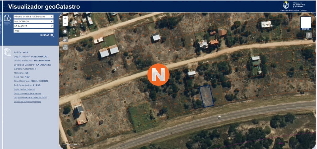 VENTA DE TERRENO SOBRE RUTA 10 EN LA JUANITA JOSE IGNACIO