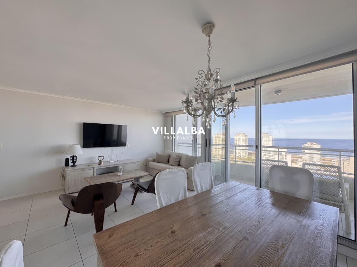 Apartamento en venta 2 dormitorios Aidy Grill Punta del Este Ocean Drive piso alto vista al mar