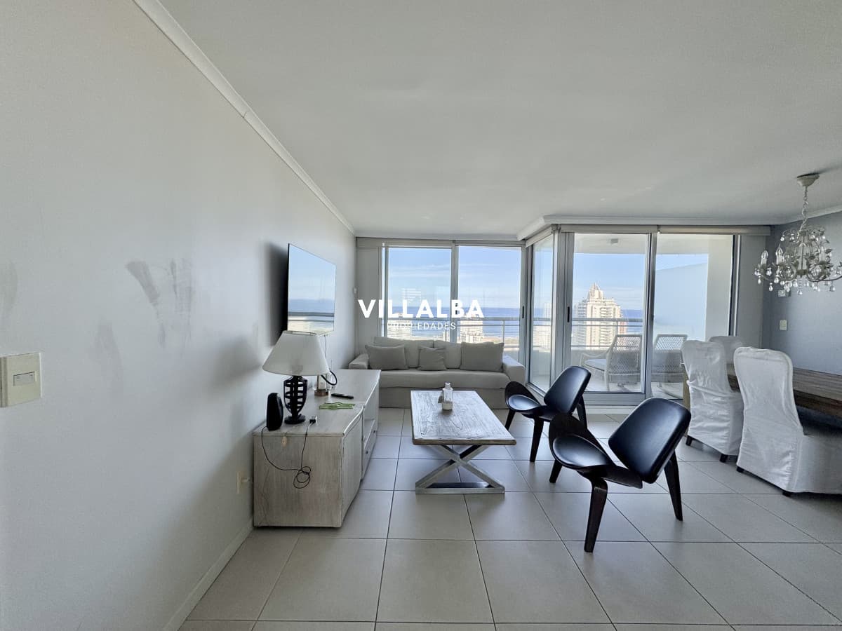 Apartamento en venta 2 dormitorios Aidy Grill Punta del Este Ocean Drive piso alto vista al mar
