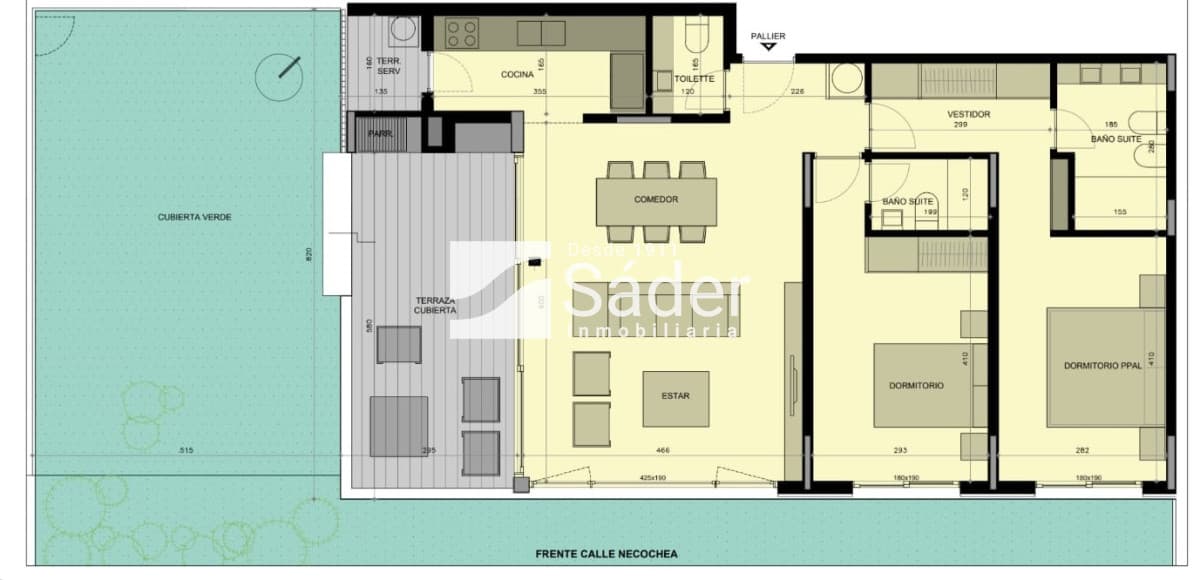 Encantador Apto 2 Dormitorios Suite con Jardín Propio