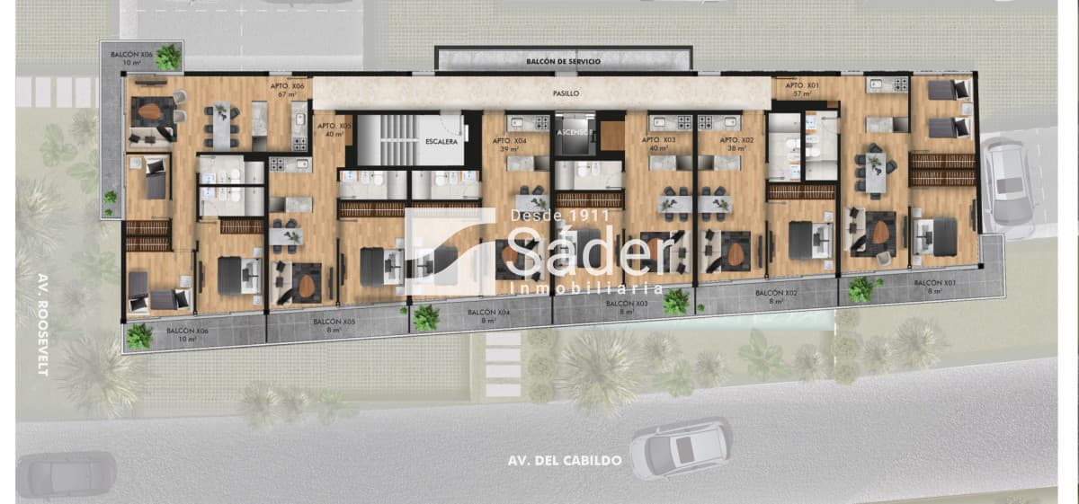 Apto de 3 Dormitorios en Pozo con Balcón Doble. Vivienda promovida