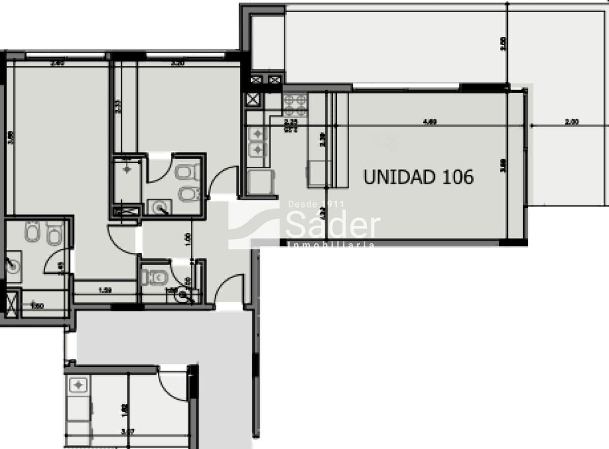 Esquinero con Doble Suite y Terraza