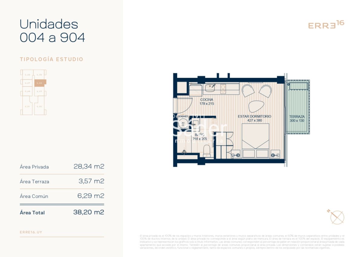 Monoambientes disponibles sobre Av. Roosevelt