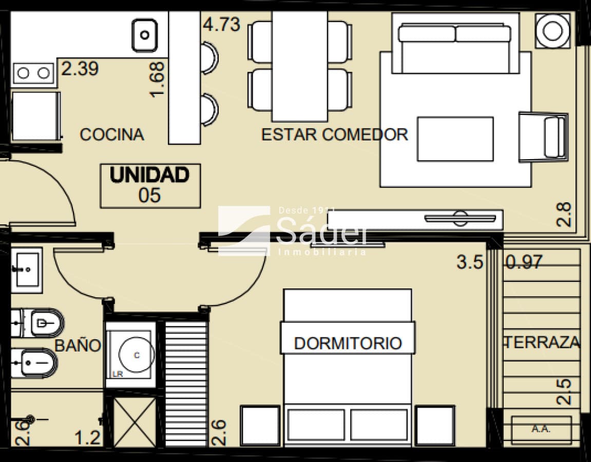 Apto 1 Dormitorio, Viví el este desde tu propio espacio