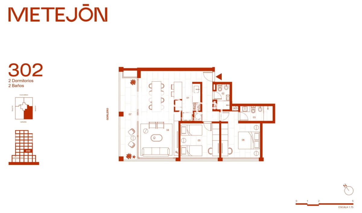 Apartamento 2 dorm con Suite y Balcón amplio, Punta del Este