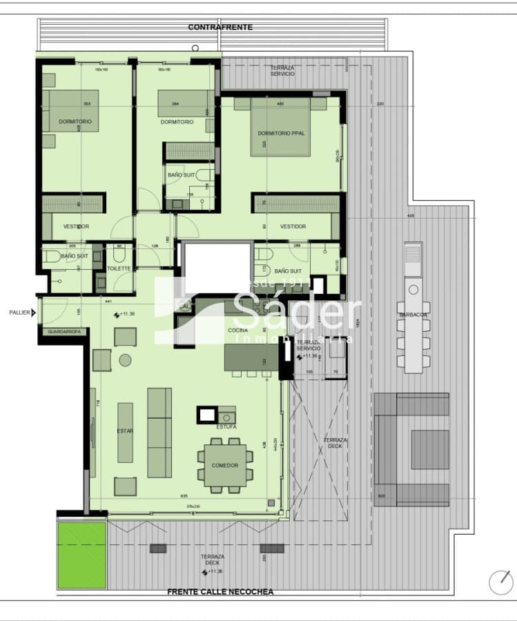 3 Suites y Grán Terraza con Parrillero en Pda 13 de la Brava. Altos de San Rafael