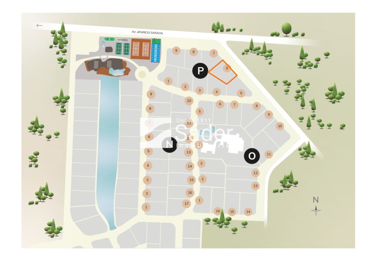 Lote en barrio privado, Pda. 22 de Playa Brava