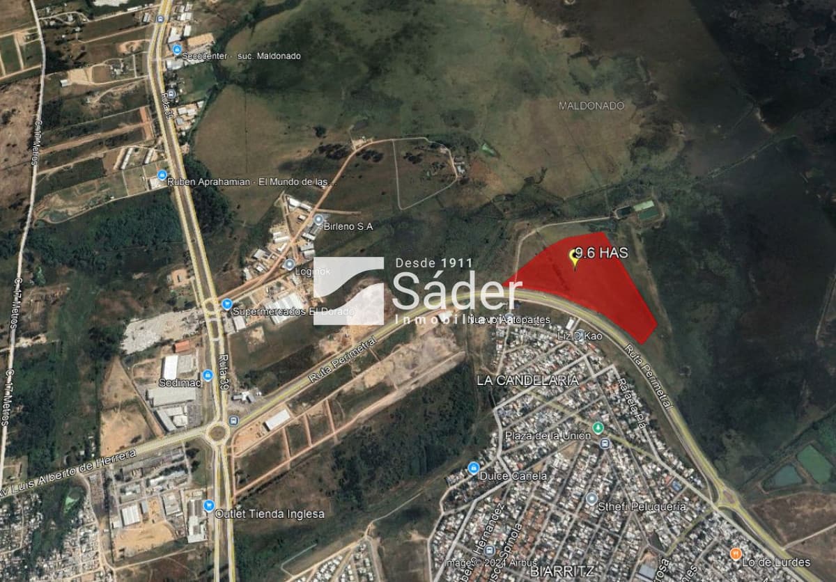 Terreno en Venta 9,6 Hectáreas sobre Avenida Perimetral, Maldonado