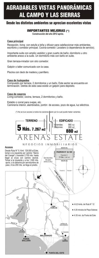 Chacra ID.3965 - Chacra con construcción en Pueblo Edén.