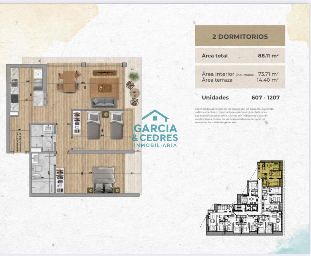 Mansa Tower Apto 2 dorm + 2 Baños
