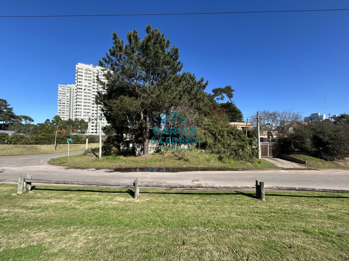 Terreno esquinero de 744 m2 con construcción de 87m2 frente a Blvar Artigas.