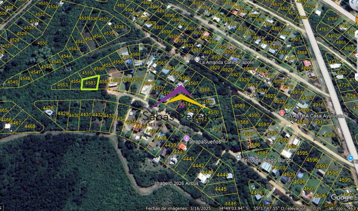 Terreno ID.41599 - Venta Terreno 439mts2.Playa Hermosa, Piriápolis, Maldonado.