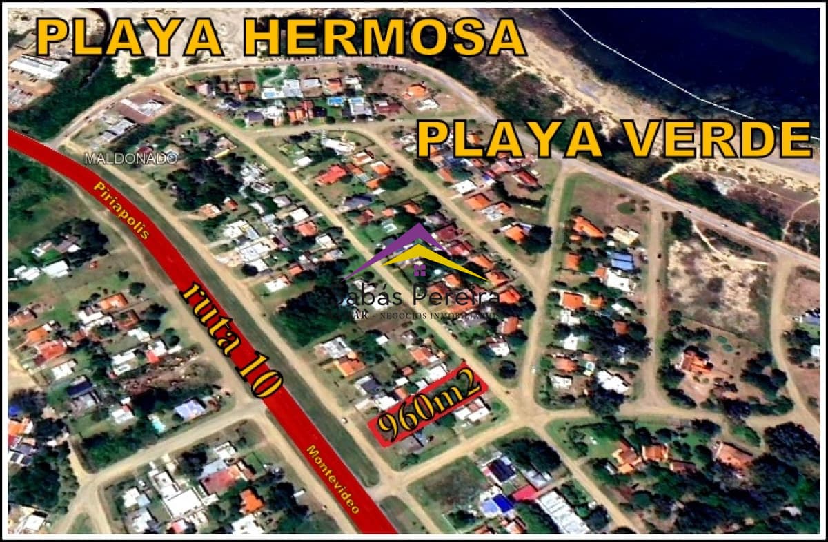 Terreno ID.40964 - Venta Terreno 1960m2, Playa Hermosa, Playa Verde, Piriápolis, Maldonado