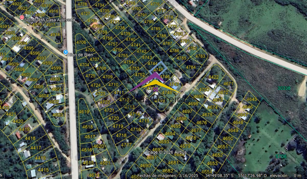 Terreno ID.41608 - Venta Terreno 423mts2.,Playa Hermosa, Piriápolis ,Maldonado.