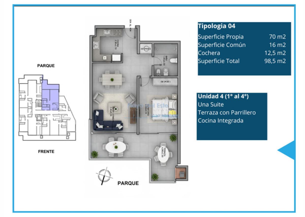 Proyecto en en Punta del este , Playa brava , Parada 31  - Inmobiliaria Playa del Este