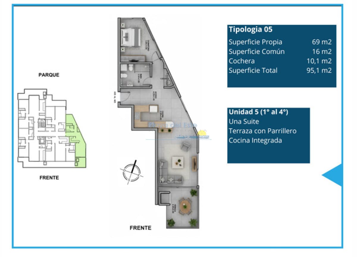 Proyecto en en Punta del este , Playa brava , Parada 31  - Inmobiliaria Playa del Este