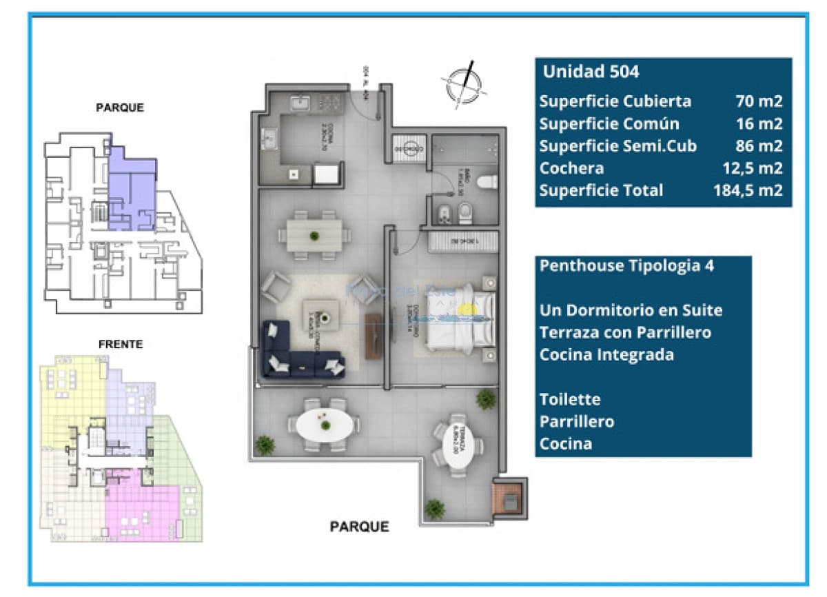 Proyecto en en Punta del este , Playa brava , Parada 31  - Inmobiliaria Playa del Este
