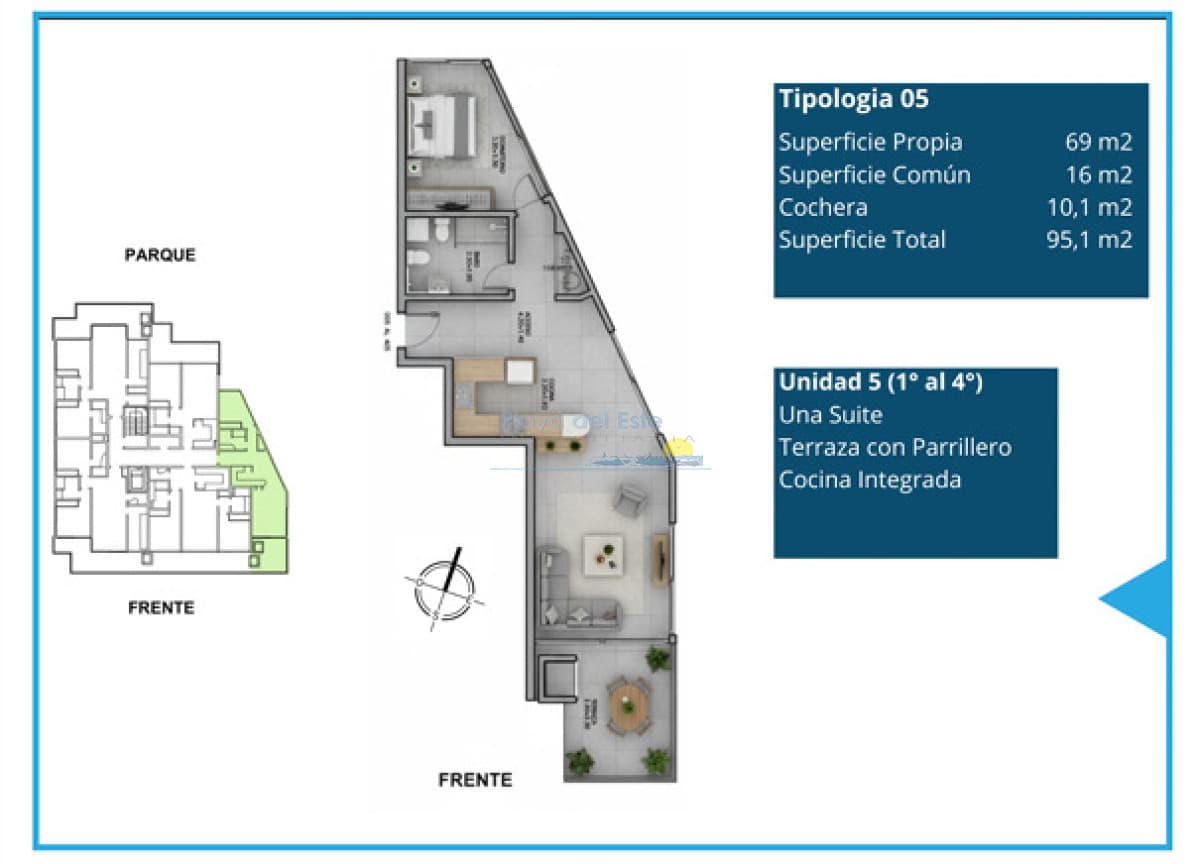 Proyecto en en Punta del este , Playa brava , Parada 31  - Inmobiliaria Playa del Este