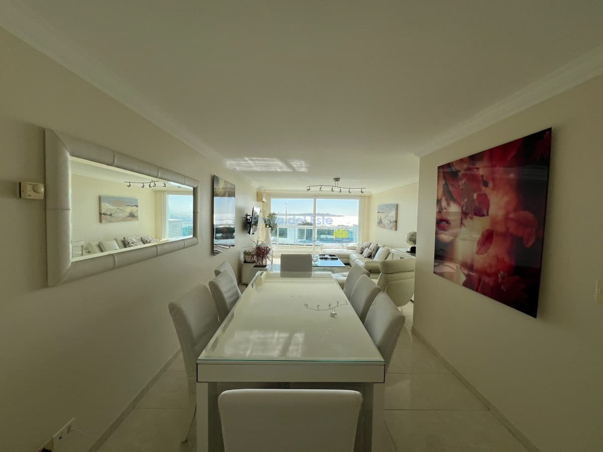 Departamento en Alquiler de 3 Dormitorios en Punta del este Torre Millenium . Playa Mansa , Vista al Mar  - Inmobiliaria Playa del Este