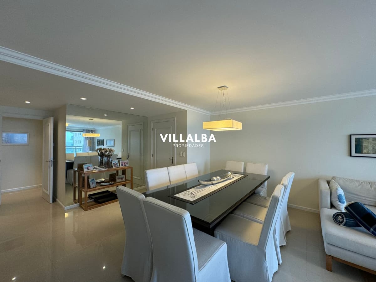 Apartamento en alquiler de temporada de 3 dormitorios en Torre Imperiale , Punta del este , Playa Brava