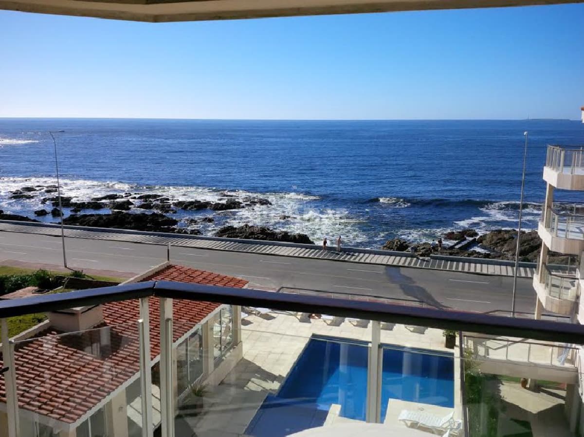 Departamento en alquiler en Peninsula, vista al mar, playa brava  -