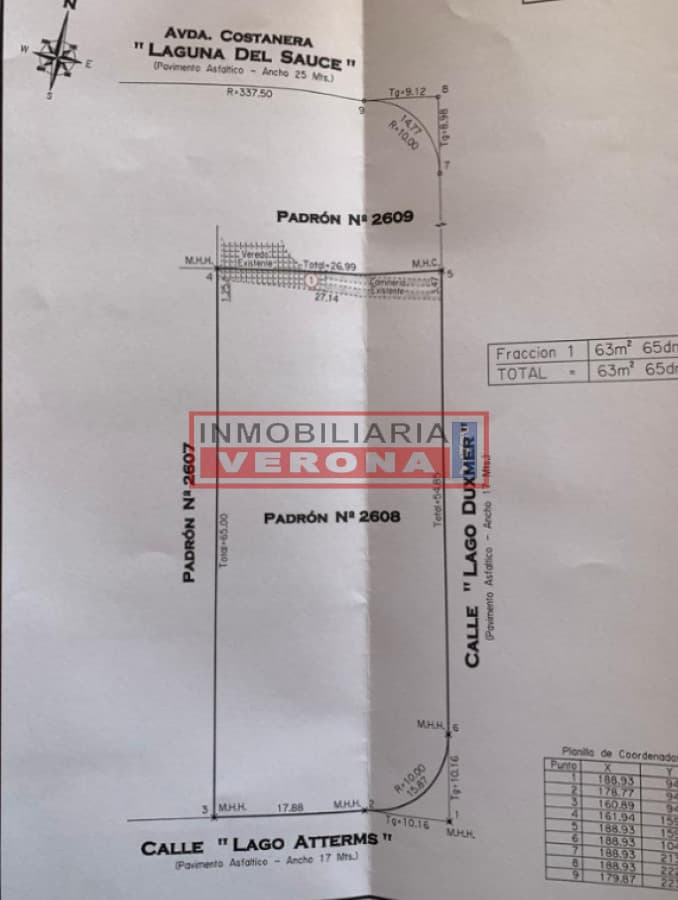 Terreno con vista a la Laguna - Inmobiliaria Verona Punta