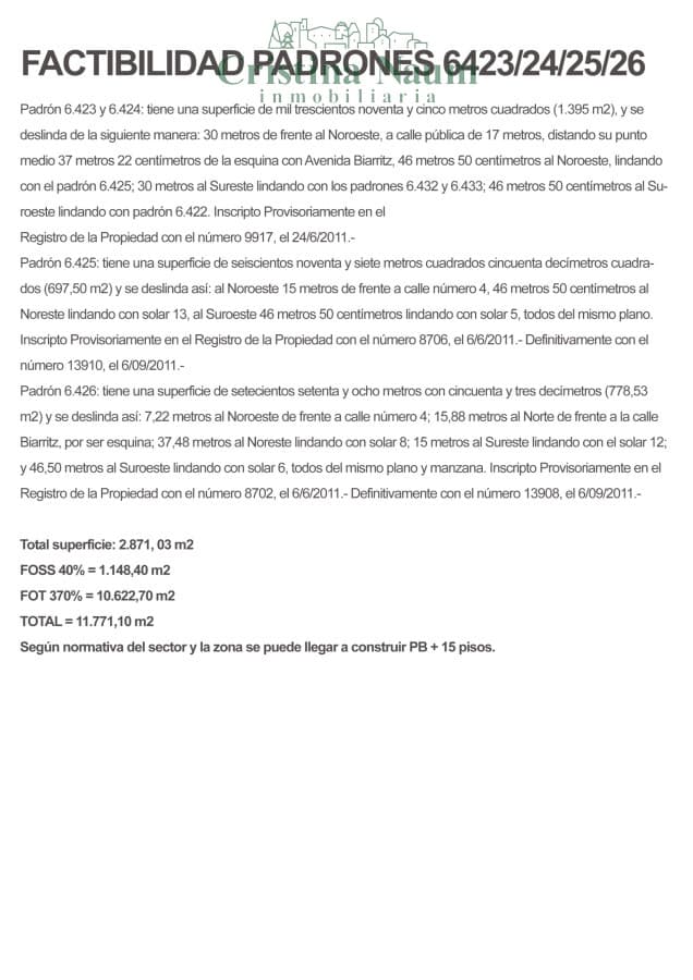 ATENCION INVERSORES BRAVA PDA 6 APTO EDIFICIO PB + 15 PISOS .- A.GRILL